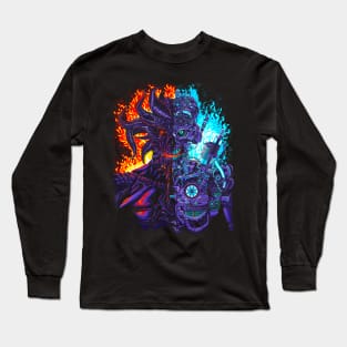 Robot vs Demon Long Sleeve T-Shirt